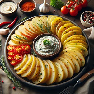 Diferentes tipos de patatas alioli